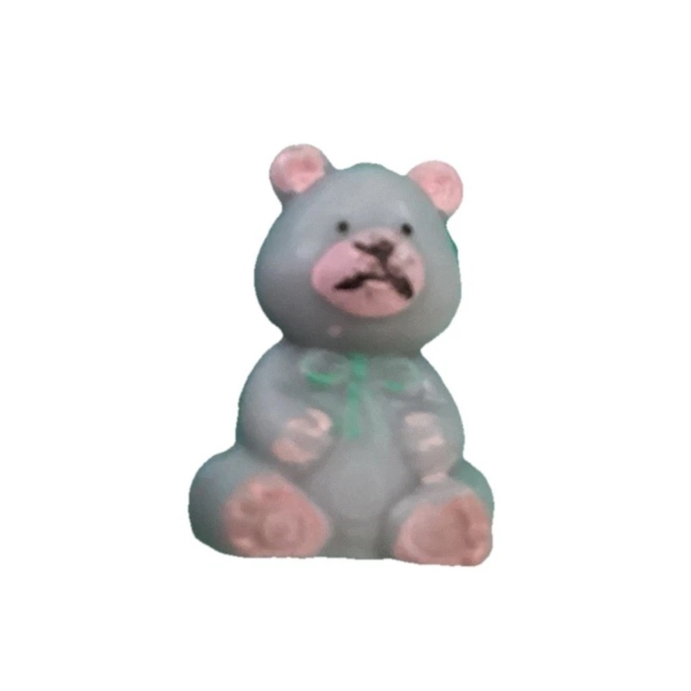 1 Grey Bear From Vintage Teddy's World Wonderland Tiny Playset BEAR ONLY